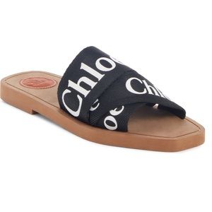 Chloe Logo Slide Sandal